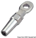 Terminale inox occhio Ø 8 mm 
