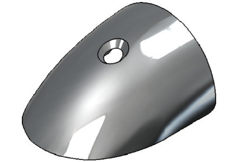 Terminale parabordo 56,5 x 30 mm 