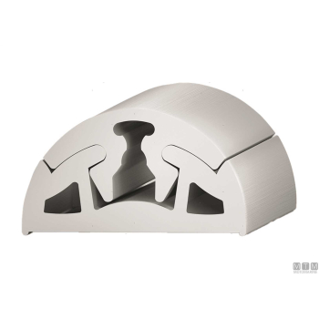 Terminale per profili tipo t1 nero