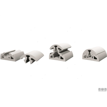 Terminale per profili tipo t1 nero