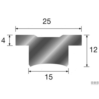 Terminale rotaia hs25 