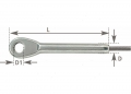 Terminale a pressare occhio d3mm