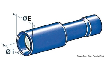 Terminali cilindrici femmina 1-2,5 mm² 