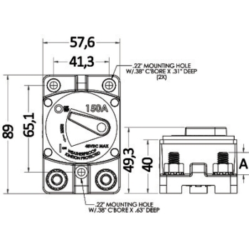 Termointerruttore esterno 200 A 