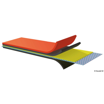 Tessuto per gommoni arancio silvano 