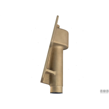 Testa astuccio timone piastra piana in bronzo