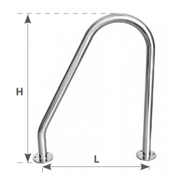 Tientibene alto in acciaio inox