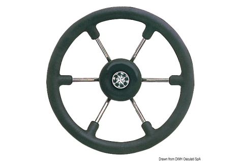 Timone inox mm 400 nera 