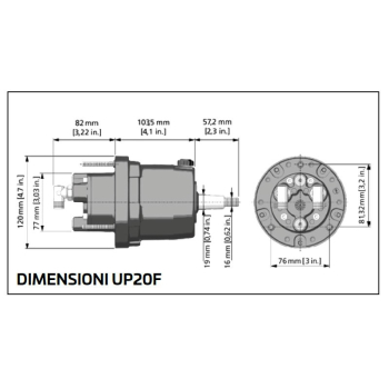 Timoneria HYCO-OBF/1 fino 150HP Ultraflex