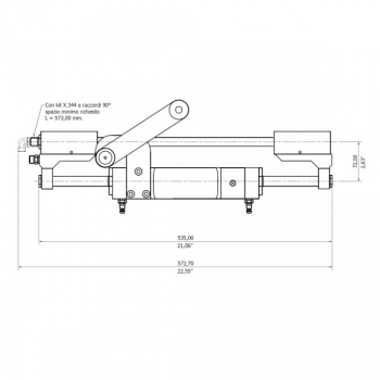 Timoneria idraulica GF300BHD Evolution MaviMare Fuoribordo fino a 300HP Completa