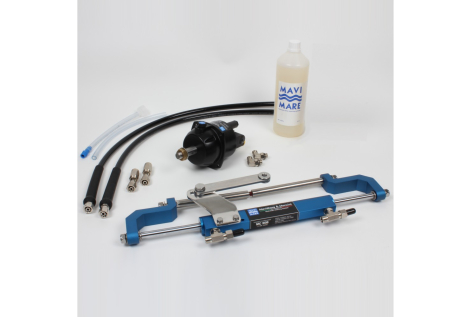 Timoneria Idraulica GF90BT MaviMare per Motori Fuoribordo fino a 80 HP Completa