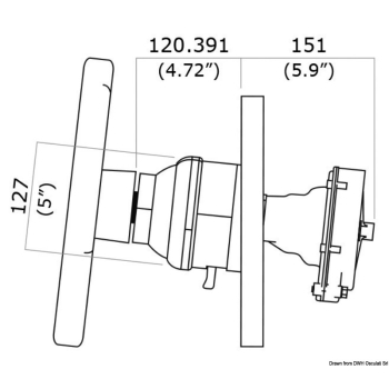 Timoneria rotativa singola T101 