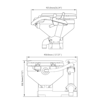 Toilette Manuale Seaflo Compact 