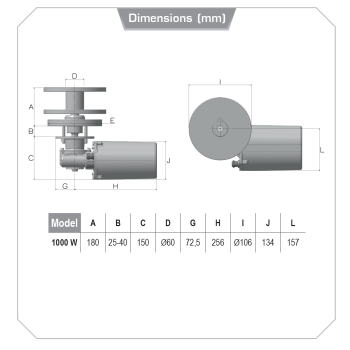 Tonneggio da Pesca Lofrans CETO 1000W 12V