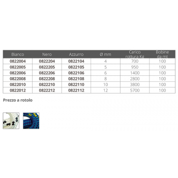 TREC. DYNEEMA A.T. NERA Ø4 MT100