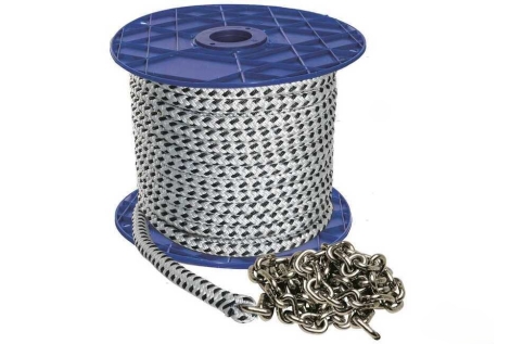 Treccia 12.6x40m + catena inox 6x10m