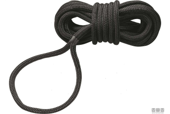Treccia ormeggio 10mm 6m nera dock line con gassa