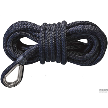 Treccia ormeggio 16 fusi con redancia inox blu navy d10 6m