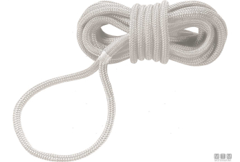 Treccia ormeggio con gassa dock line bianca 10mm 6m
