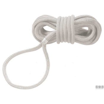 Treccia ormeggio con gassa dock line bianca 24mm 15m