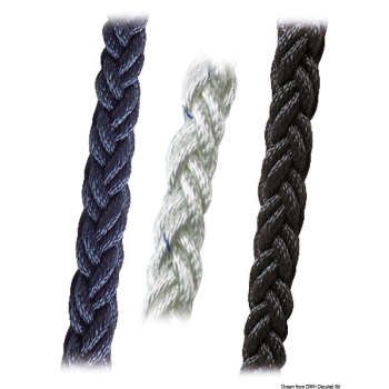 Treccia Square Line 20 mm bianca 