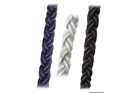 Treccia Square Line 24 mm bianca 