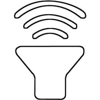 Tromba a membrana Q Box cromata 