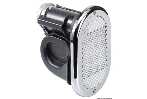 Tromba Hurricane cromata 24 V 