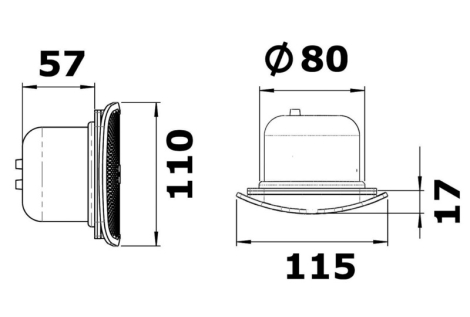 Tromba incasso verticale Sound  