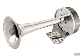 Tromba singola aa 12v l220mm chr