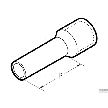 Tubetto term preiso 4mm2 200pz 