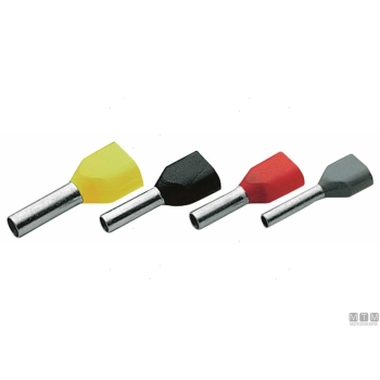Tubetto term preiso twin 2x1,5mm2 100pz 