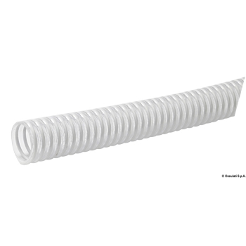 Tubo con spirale in PVC bianco 22 mm 