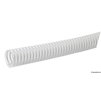 Tubo con spirale in PVC bianco 32 mm 