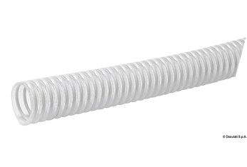 Tubo con spirale in PVC bianco 46 mm 