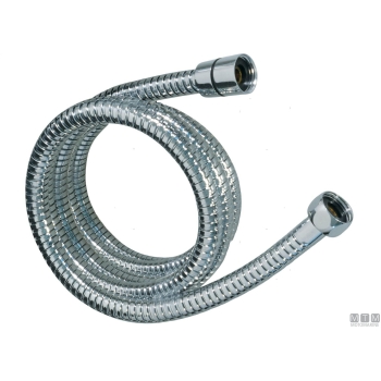 Tubo doccia inox 2.2m attacchi 1/2"-1/2" 