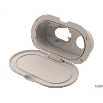 Tubo doccia inox 2.2m attacchi 1/2"-1/2" 