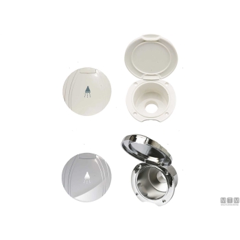 Tubo doccia inox 2.2m attacchi 1/2"-1/2" 