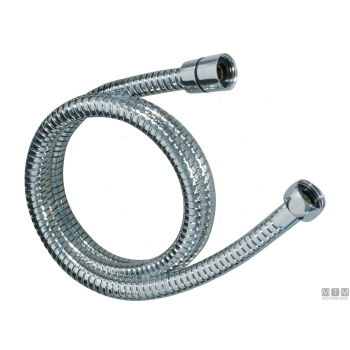 Tubo doccia inox 2.2m attacchi 1/2"-1/2" 