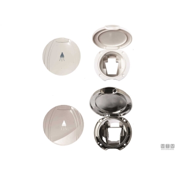 Tubo doccia inox 2.2m attacchi 1/2"-1/2" 