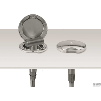 Tubo doccia inox 2.2m terminali 1/2"-1/2"