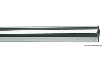 Tubo inox 20 mm x 1 mm x 2 m 