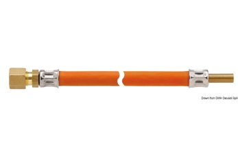 Tubo raccordo liscio RVS 8 x 1000 mm 