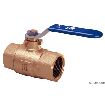 Valvola a sfera F-F in bronzo passaggio tot. 3/4" 