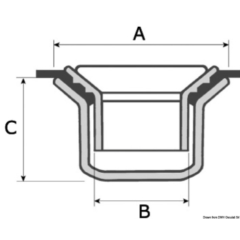 Valvola con cordino esterno e filtro a calza 