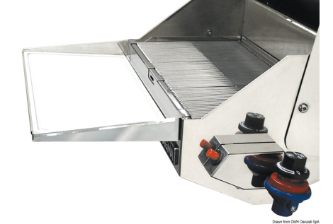 Vassoio amovibile per barbeque 