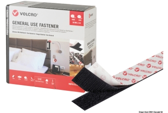 VELCRO® Brand GENERAL USE mm20 x 5mt nero 