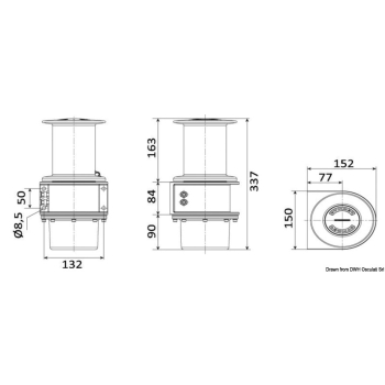 Verricello da garage 24v 9mt x 8mm 