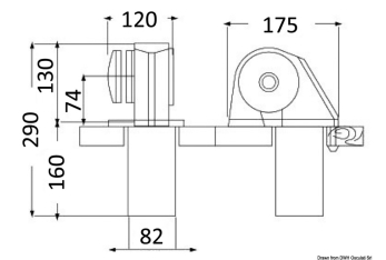 Verricello Italwinch Obi 500 W - 12 V senza campana - barbotin 6 mm