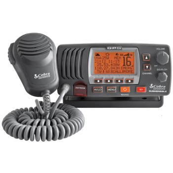 VHF Marino Fisso Cobra Marine MR F77 EU VHF/DSC Nero con GPS Integrato